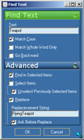Advanced Find and Replace Text/Value